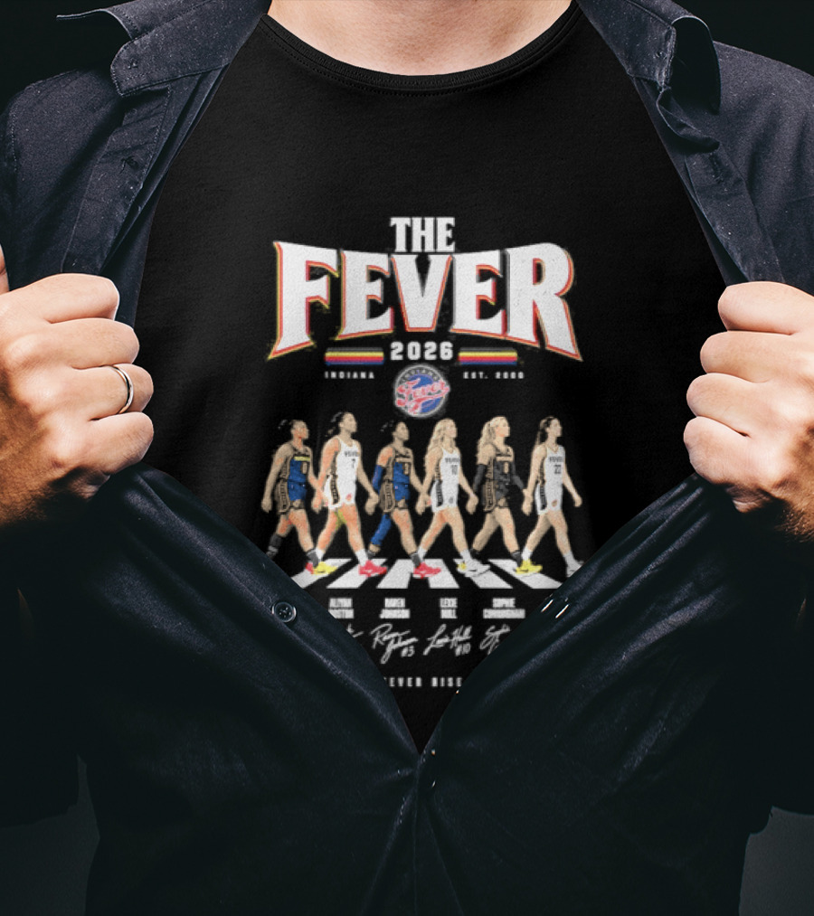 The Fever 2026 Indiana WNBA Abbey Road Players Fever Rise T-Shirt