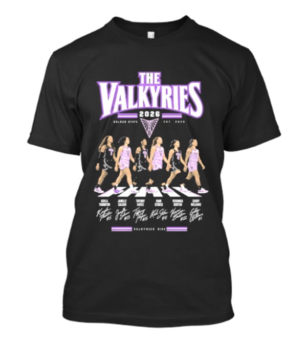The Valkyries 2026 WNBA Abbey Road Team Player Rise Rolling Home T-Shirt
