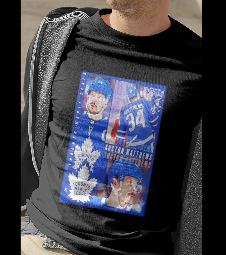 Toronto Maple Leafs Auston Matthews 34 NHL 2026 T-Shirt