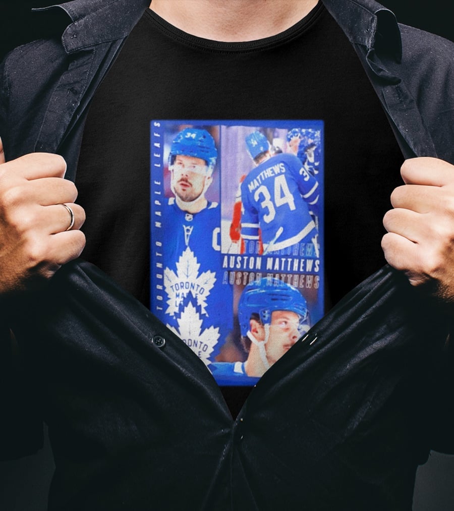 Toronto Maple Leafs Auston Matthews 34 NHL 2026 T-Shirt