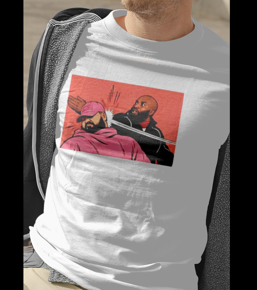 Drake Vs Rick Ross Meme Slap Red T-Shirt