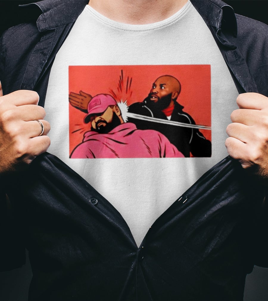 Drake Vs Rick Ross Meme Slap Red T-Shirt
