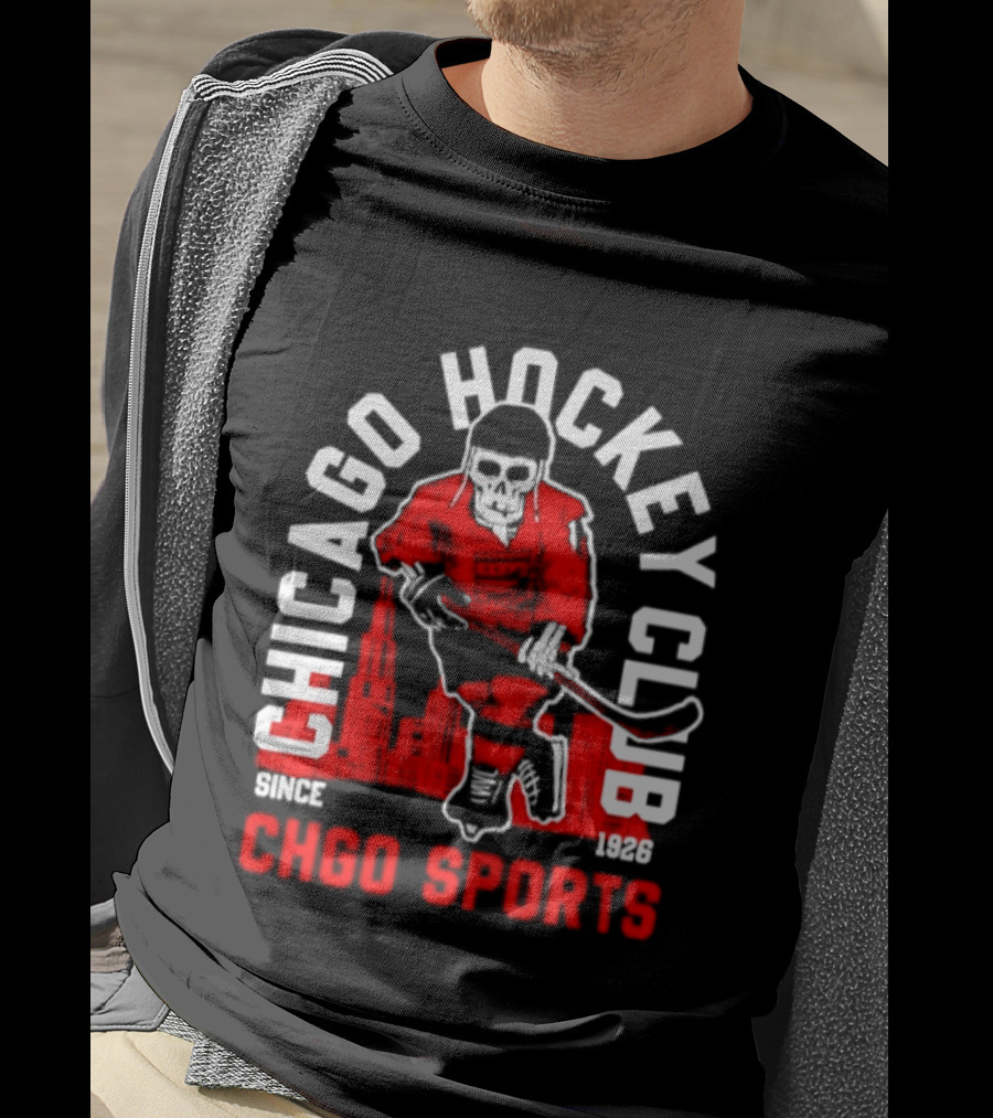CHGO Sports Chicago Hockey Club Since 1926 Player T-Shirt
