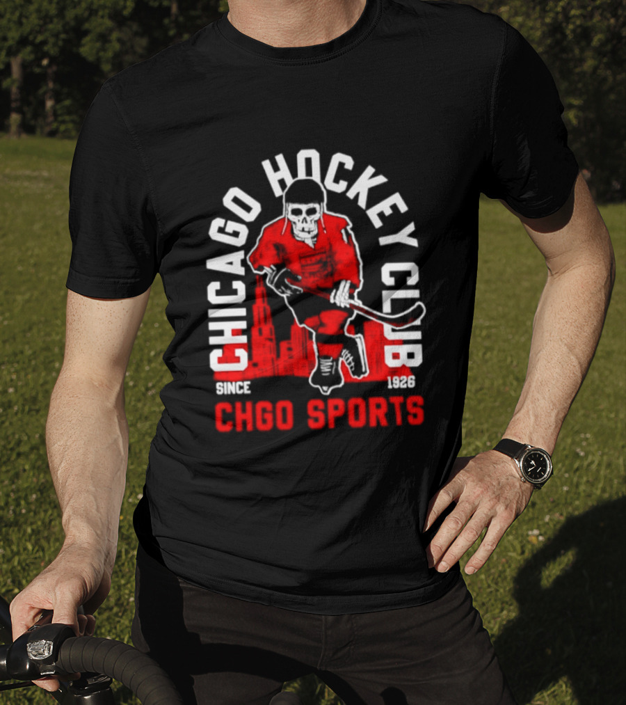 CHGO Sports Chicago Hockey Club Since 1926 Player T-Shirt