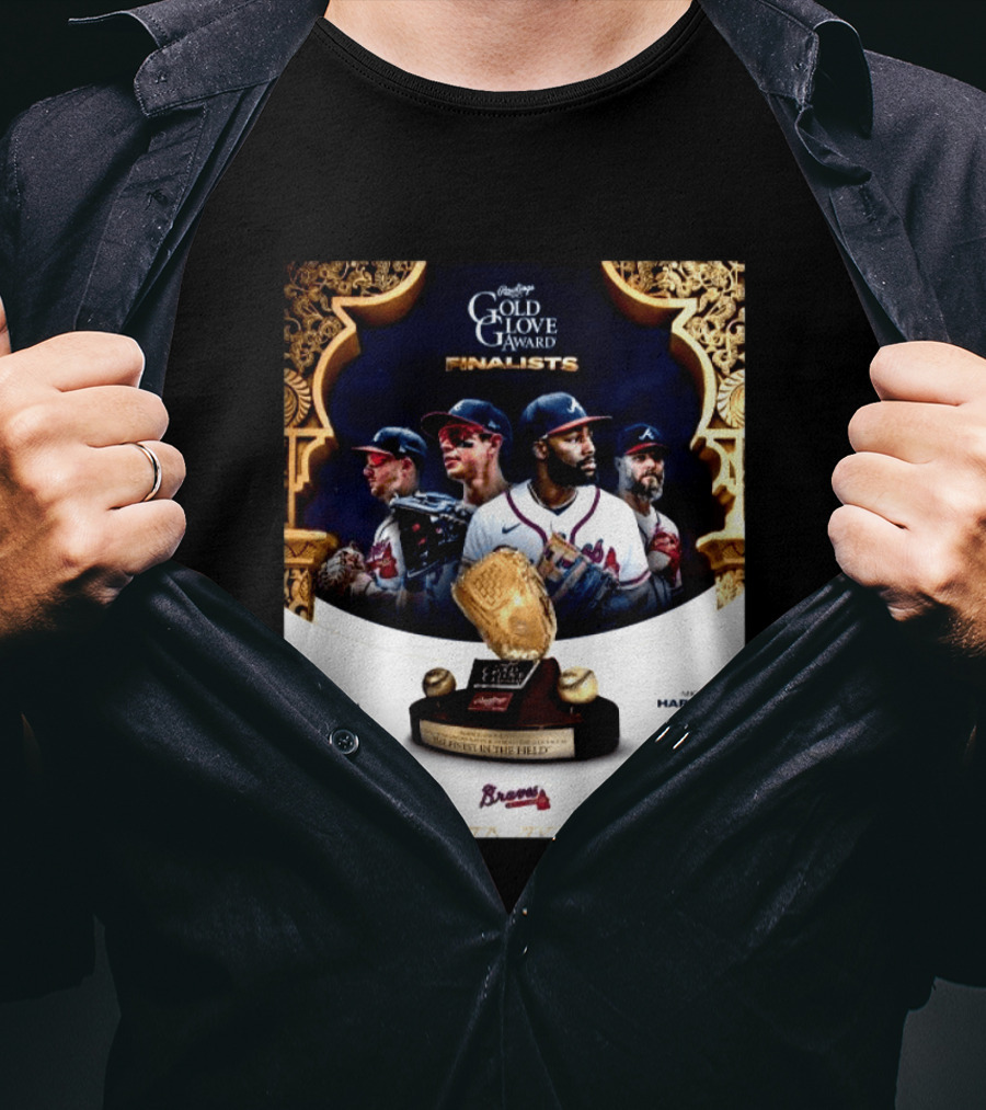 Rawlings Gold Glove Award Finalists Chris Sale Matt Olson Michael Harris II Mauricio Dubón Featuring Braves T-Shirt
