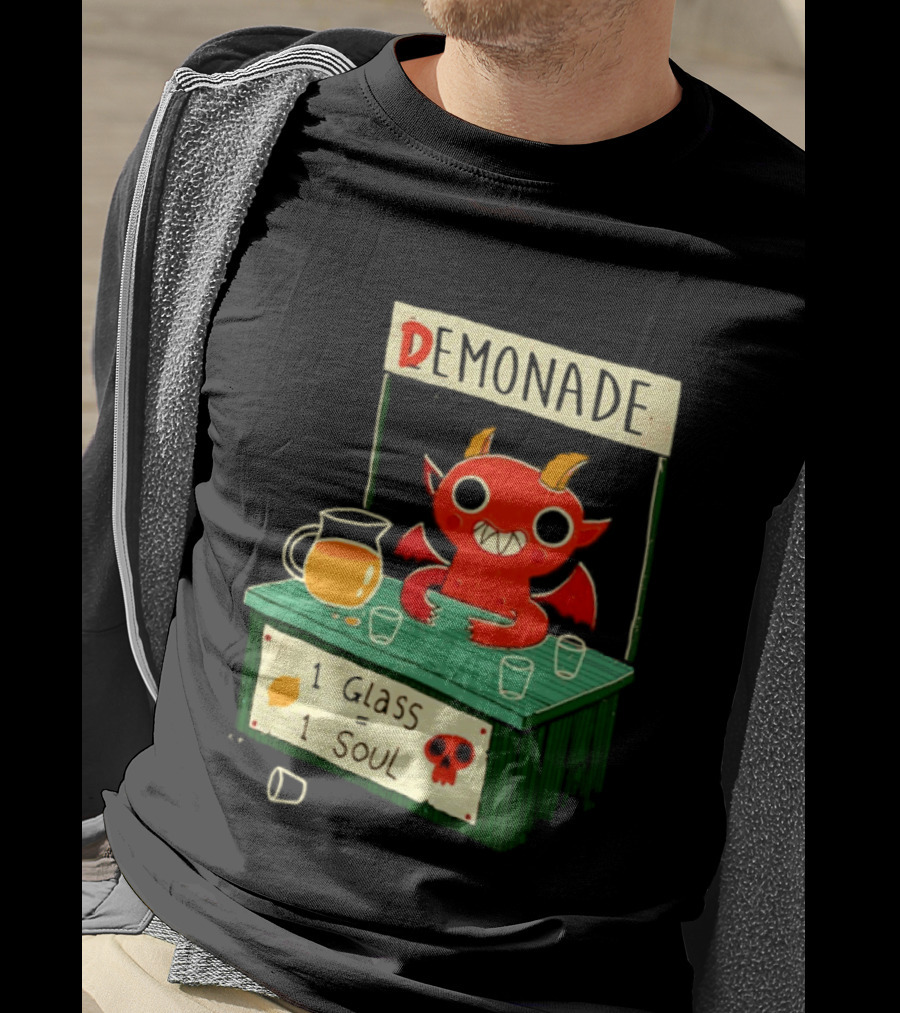 Demonade 1 Glass 1 Soul Devil Lemonade Stand T-Shirt