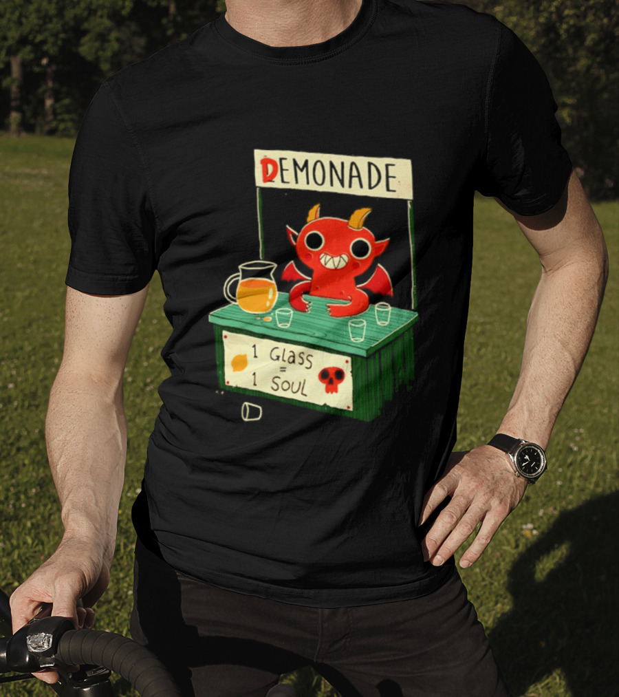 Demonade 1 Glass 1 Soul Devil Lemonade Stand T-Shirt