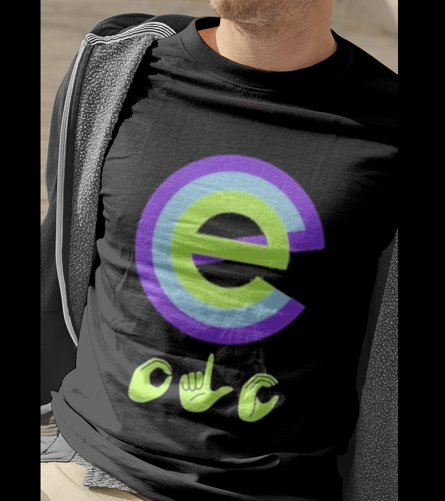 Inclusive E Sign Language Symbol DHH T-Shirt