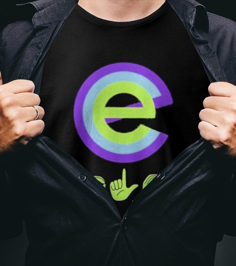 Inclusive E Sign Language Symbol DHH T-Shirt