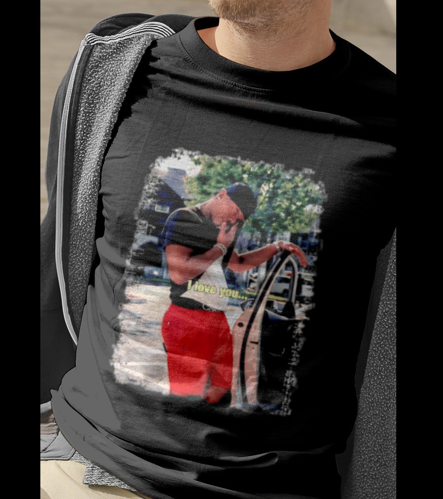 Lil Baby I Love You Meme Car Door Pose T-Shirt