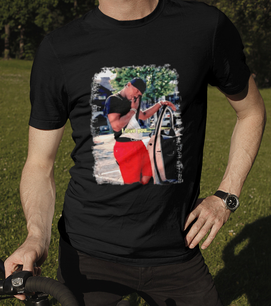 Lil Baby I Love You Meme Car Door Pose T-Shirt