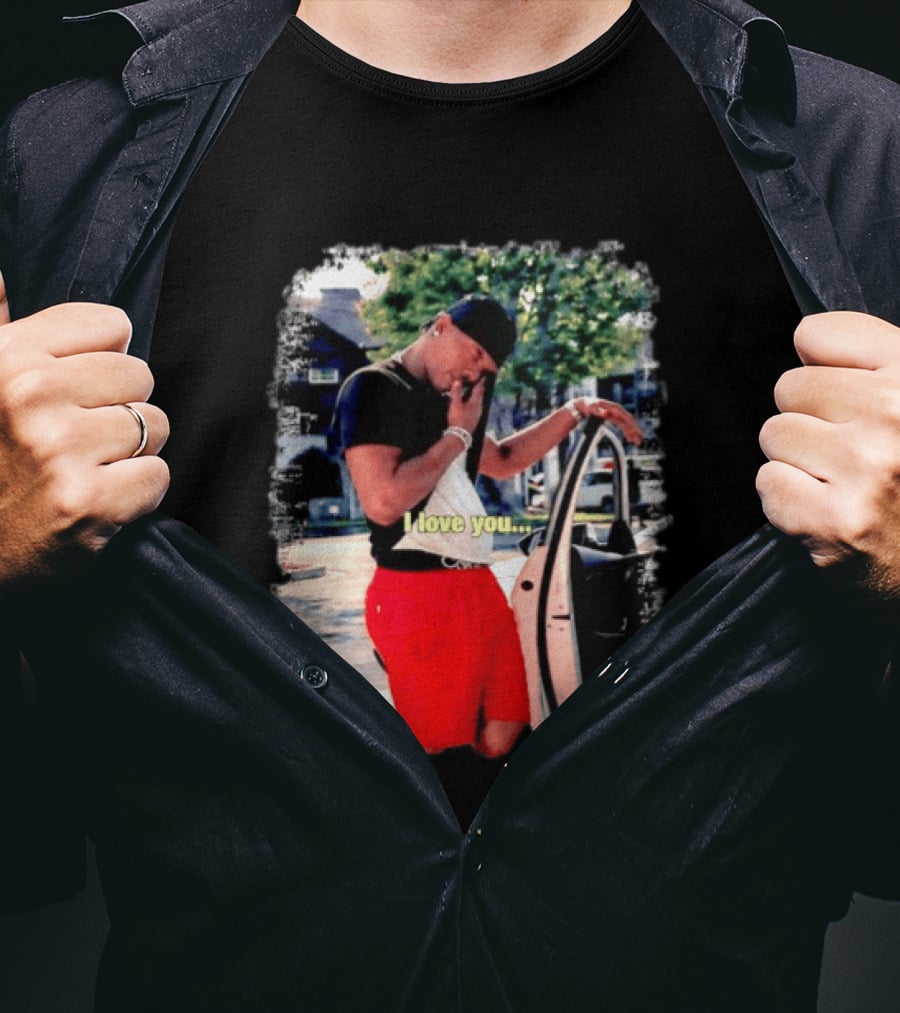 Lil Baby I Love You Meme Car Door Pose T-Shirt