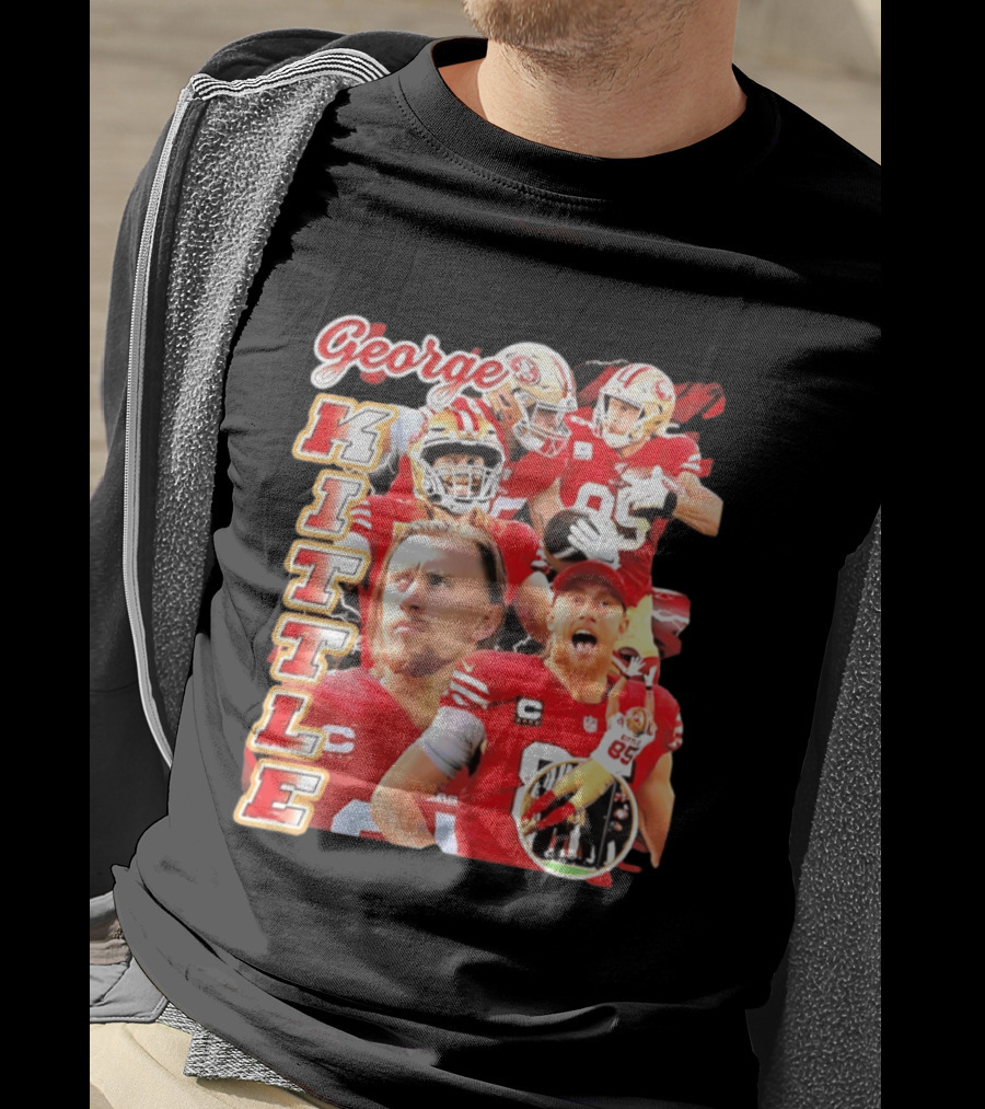 George Kittle San Francisco 49ers 90s Bootleg Football Star T-Shirt