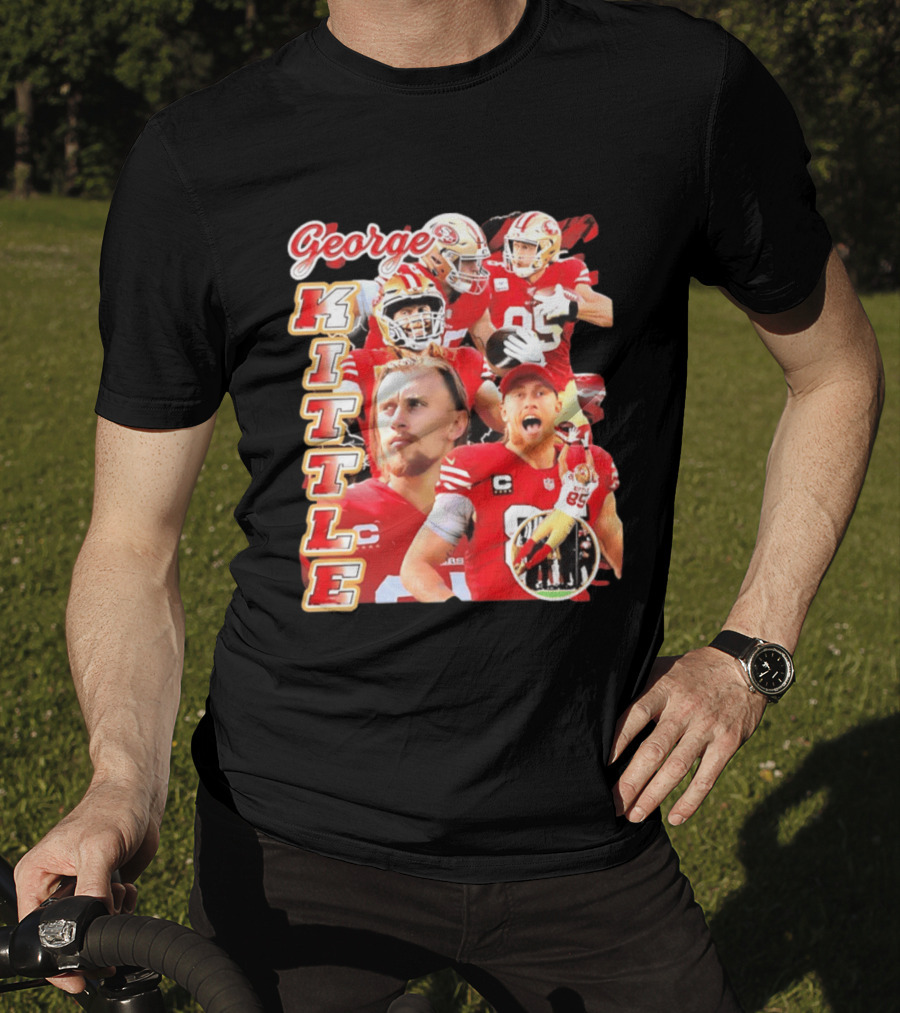 George Kittle San Francisco 49ers 90s Bootleg Football Star T-Shirt