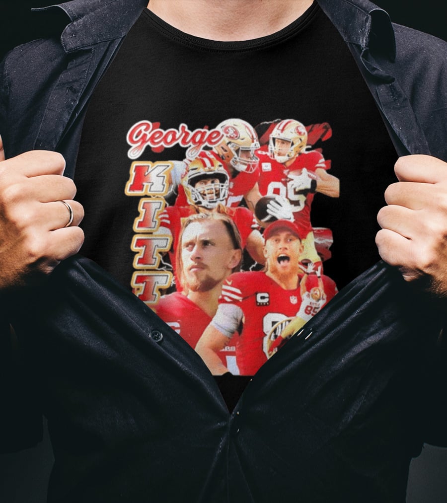George Kittle San Francisco 49ers 90s Bootleg Football Star T-Shirt