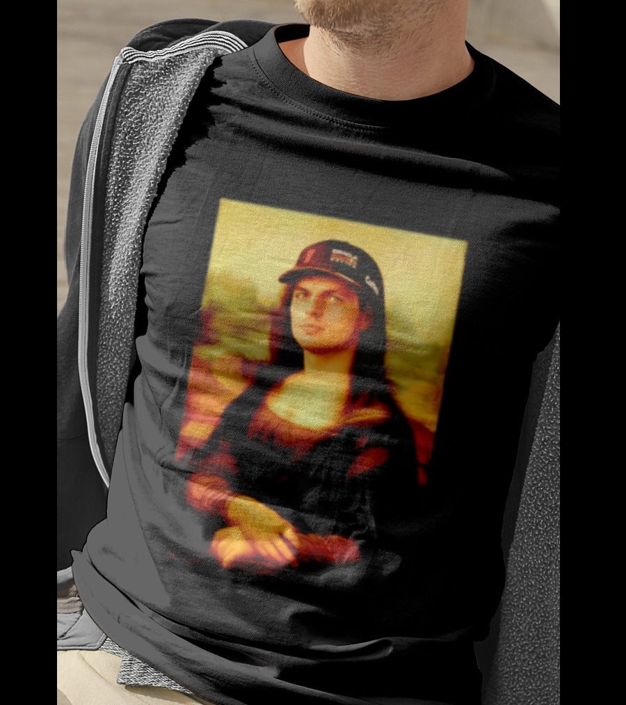 Max Verstappen Mona Lisa Meme Red Bull Racing Cap T-Shirt