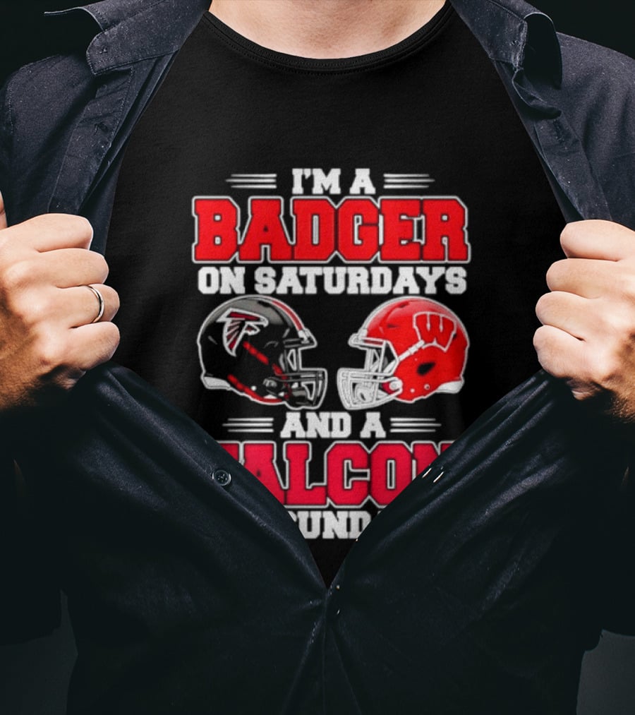 I'm A Badger On Saturdays And A Falcon On Sundays T-Shirt