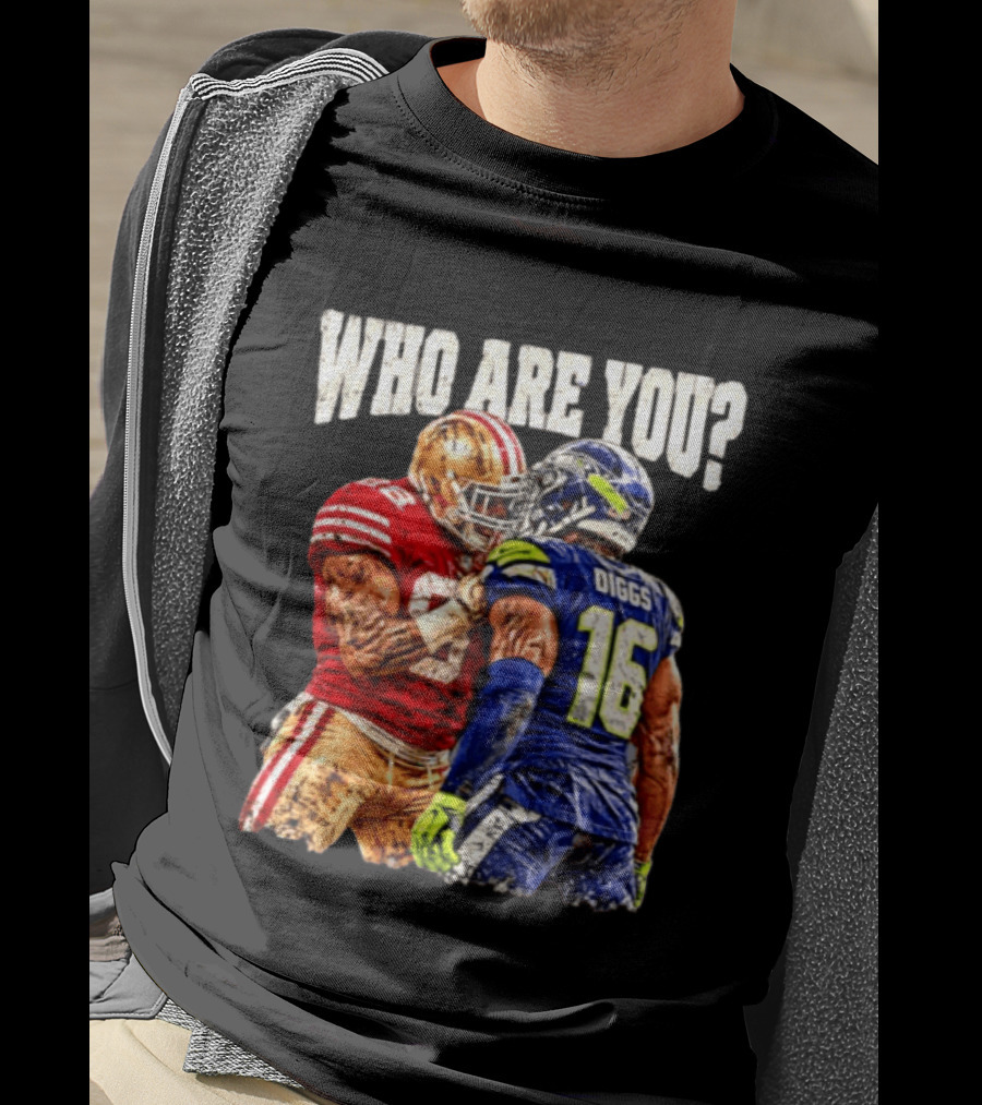 Who Are You Meme Mike Evans Vs Diggs San Francisco 49ers Seattle Seahawks T-Shirt