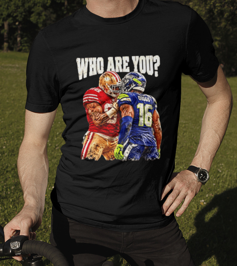 Who Are You Meme Mike Evans Vs Diggs San Francisco 49ers Seattle Seahawks T-Shirt