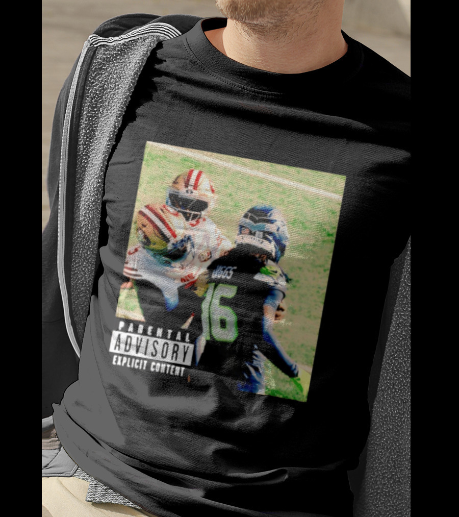 Parental Advisory Explicit Content Mike Evans Vs Trevon Diggs Football Meme T-Shirt