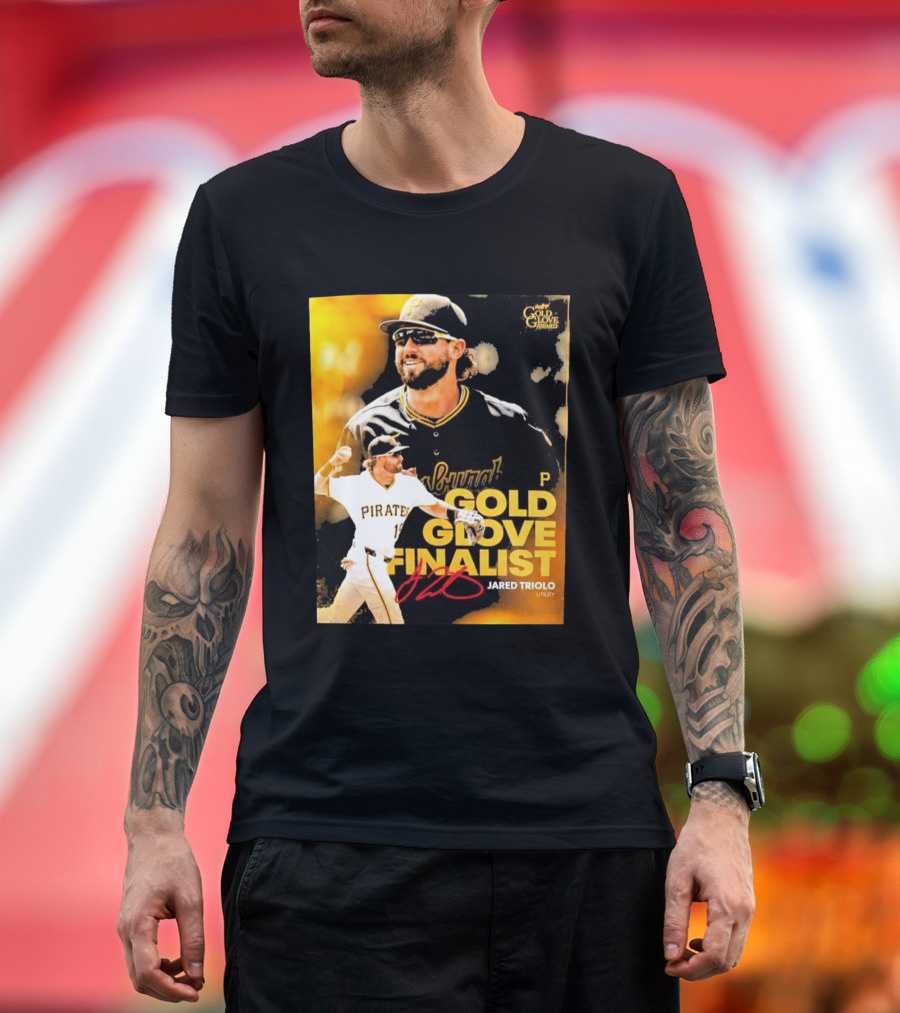 Jared Triolo Pirates Gold Glove Award Finalist Utility T-Shirt