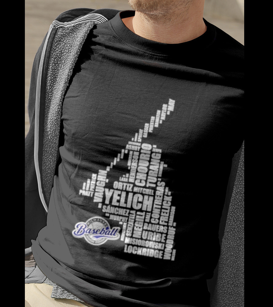Milwaukee Brewers 2026 MLB Yelich Baseball Stars Names T-Shirt