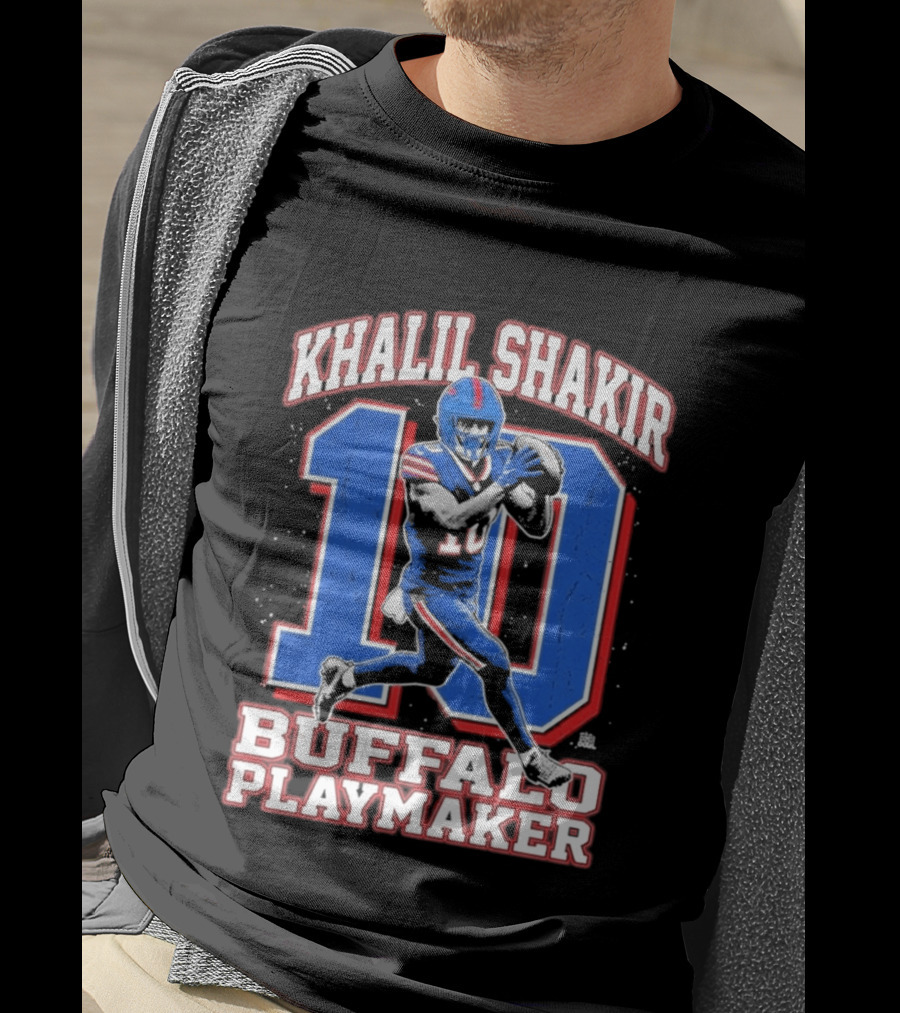 Khalil Shakir 10 Buffalo Playmaker Sports Action T-Shirt
