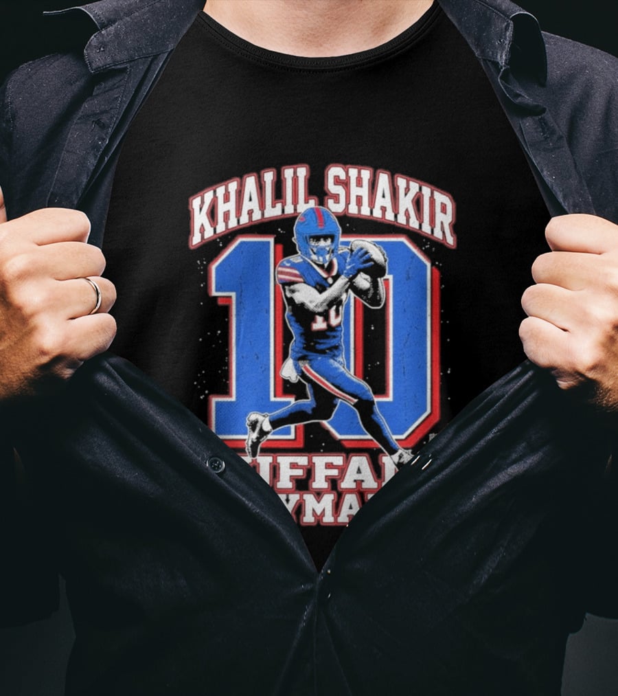 Khalil Shakir 10 Buffalo Playmaker Sports Action T-Shirt