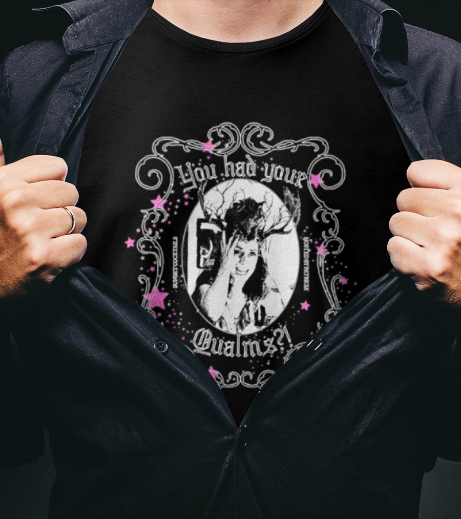 Patricia's Sunset Cocktails You Had Your Qualms Vintage Floral Frame T-Shirt