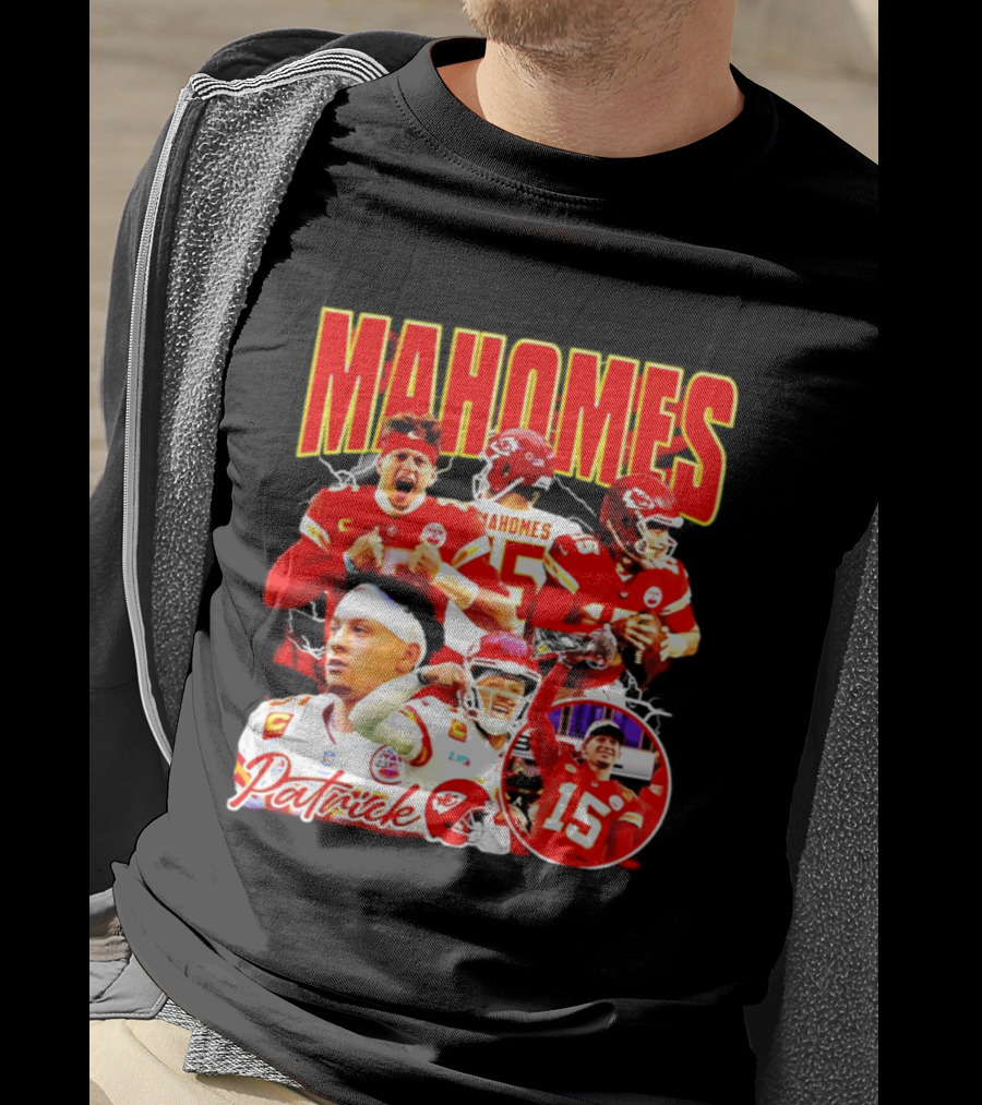 Patrick Mahomes Kansas City Chiefs 15 Red Gold Champion 2026 T-Shirt