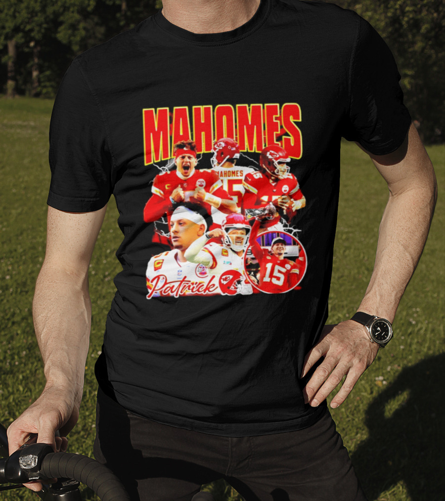 Patrick Mahomes Kansas City Chiefs 15 Red Gold Champion 2026 T-Shirt