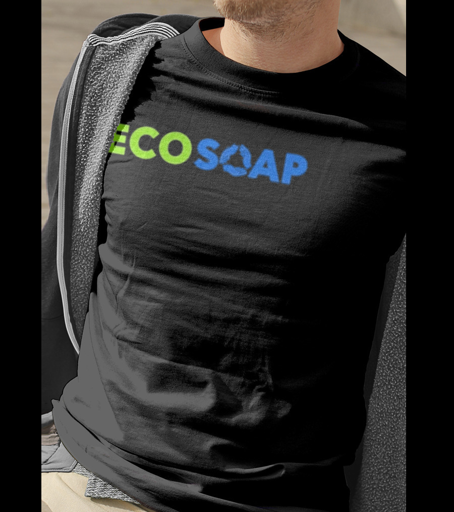 Purchased Equals 100 Bars Donated Ecosoap Green Blue Recycling T-Shirt