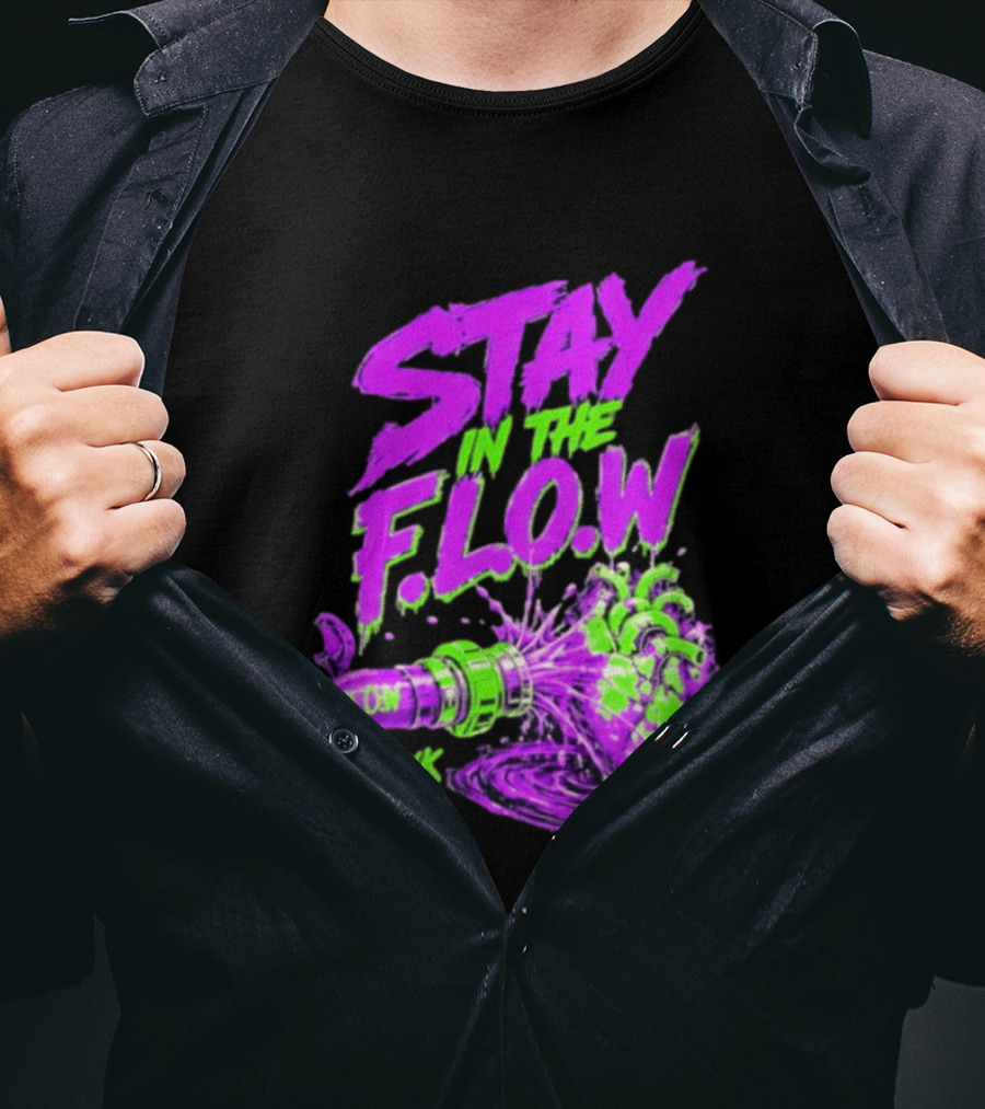 Stay In The F.L.O.W KellyK Ministries Motivational T-Shirt