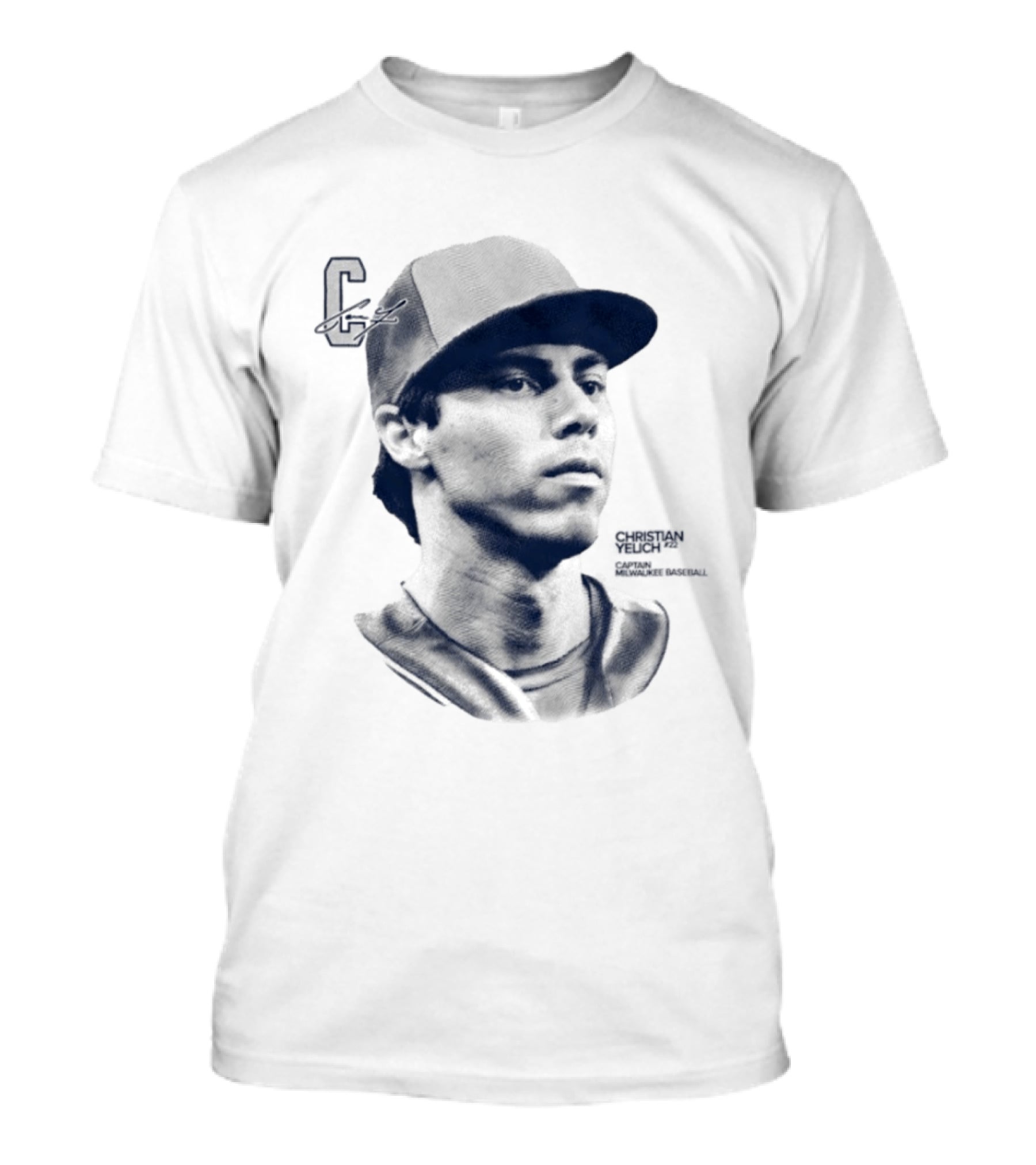 Christian Yelich C Captain Milwaukee Baseball T-Shirt