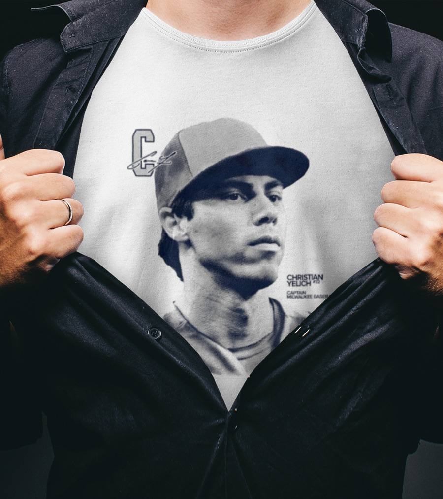 Christian Yelich C Captain Milwaukee Baseball T-Shirt