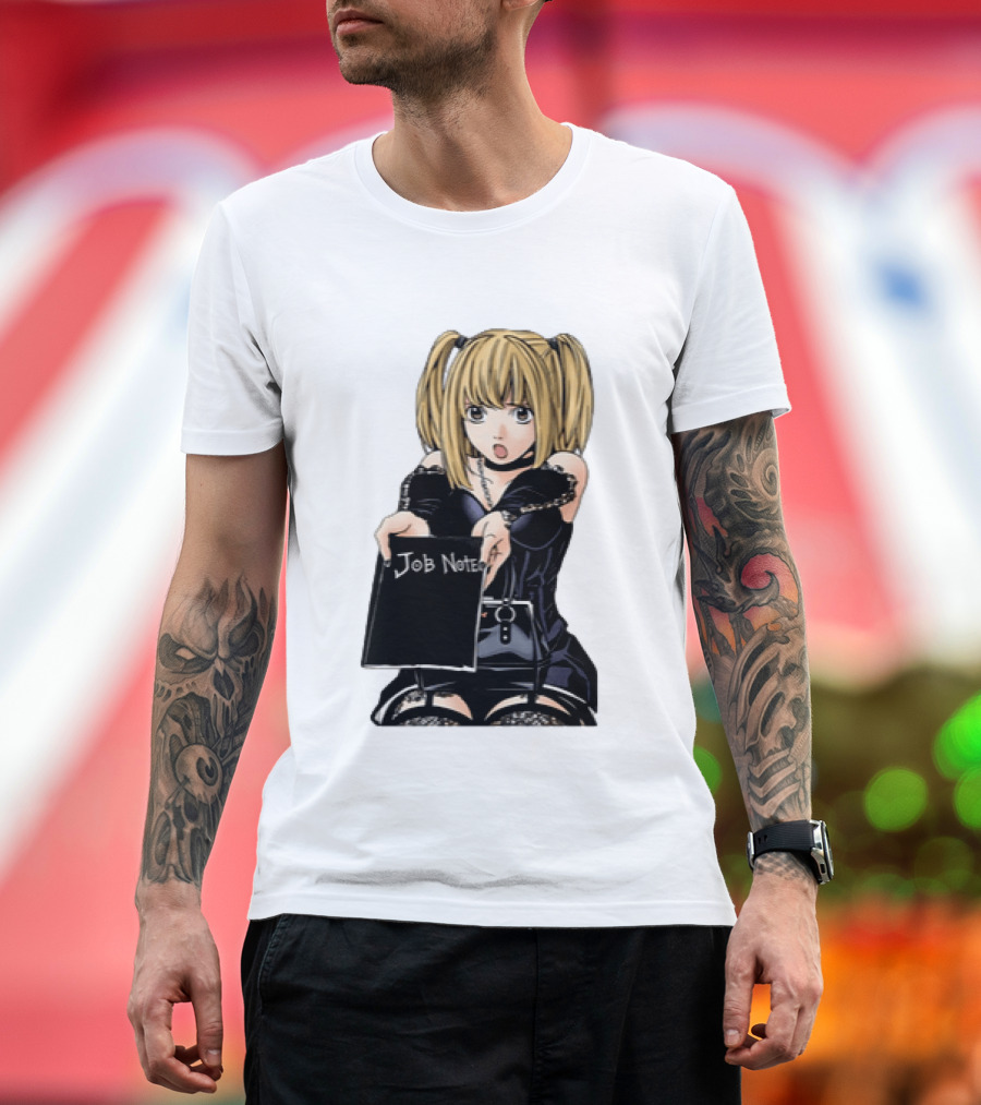 Misa Amane Job Note Anime Character Posing In Gothic Outfit T-Shirt