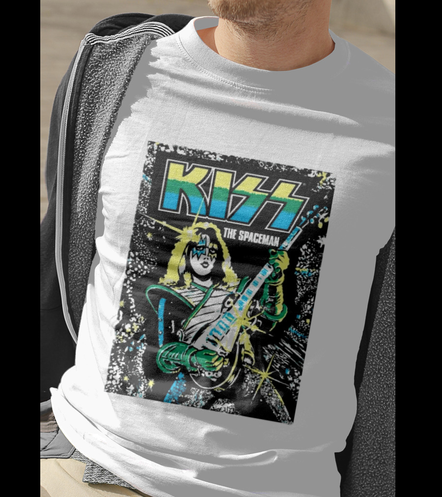 Kiss The Spaceman Ace Frehley Ben Cooper Action Figures Halloween 2026 70s T-Shirt