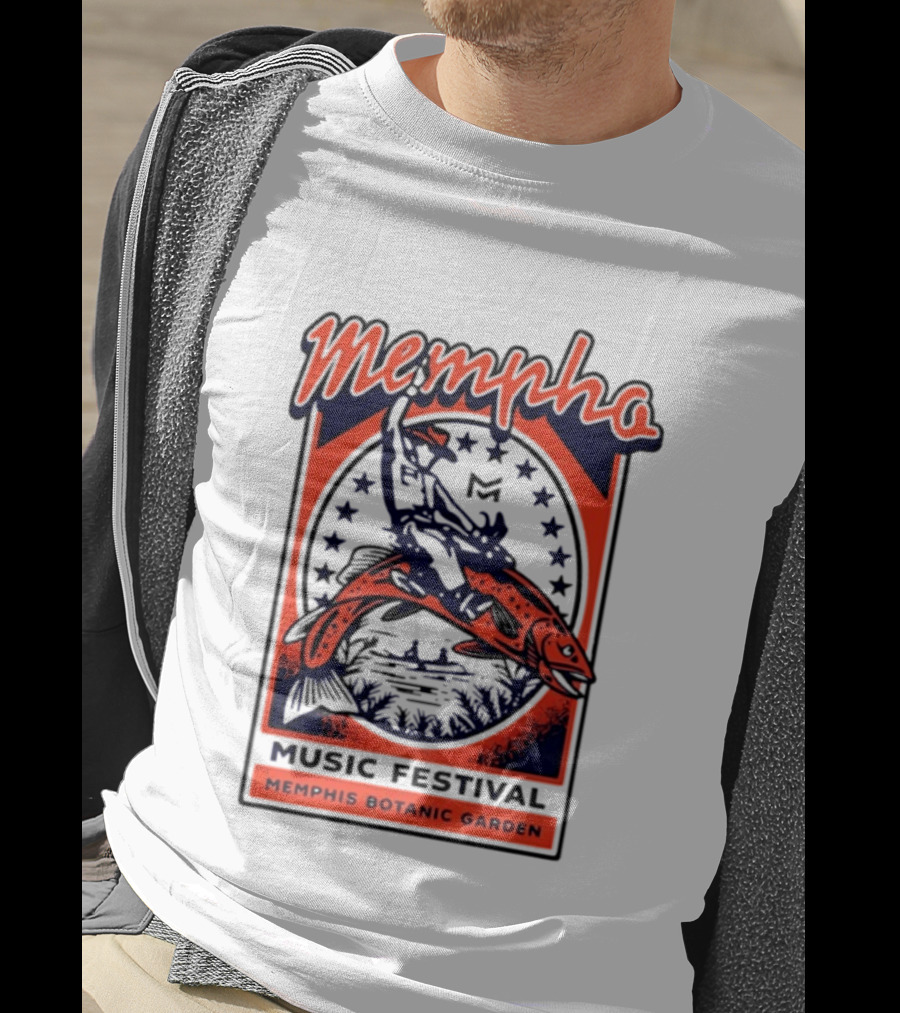 Mempho Music Festival Memphis Botanic Garden Event T-Shirt