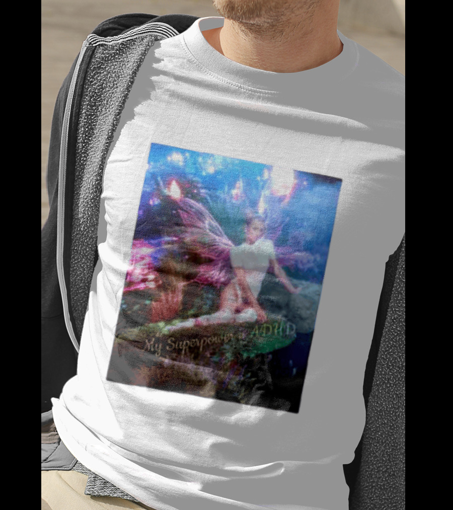 Paris Hilton My Superpower Is ADHD Fairy Meadow T-Shirt