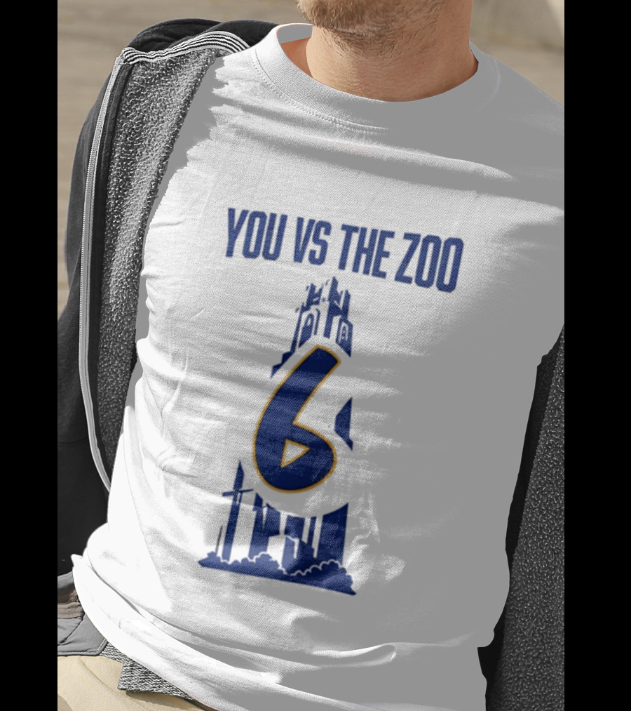 Pittsburgh Panthers You Vs The Zoo Number 6 Skyline T-Shirt
