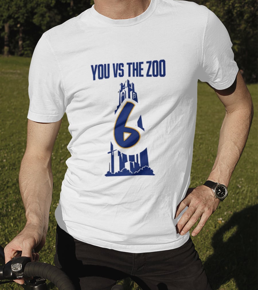 Pittsburgh Panthers You Vs The Zoo Number 6 Skyline T-Shirt
