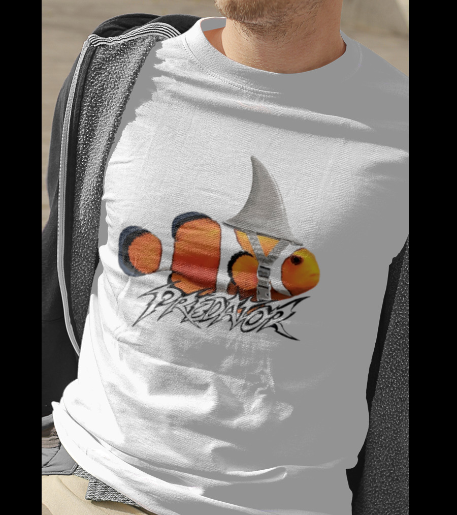 Predator Clown Nemo X Shark Fin Helmet T-Shirt