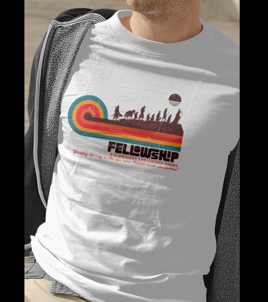 Fellowship Excursions And Guided Tours Leading The Way To Mordor T-Shirt