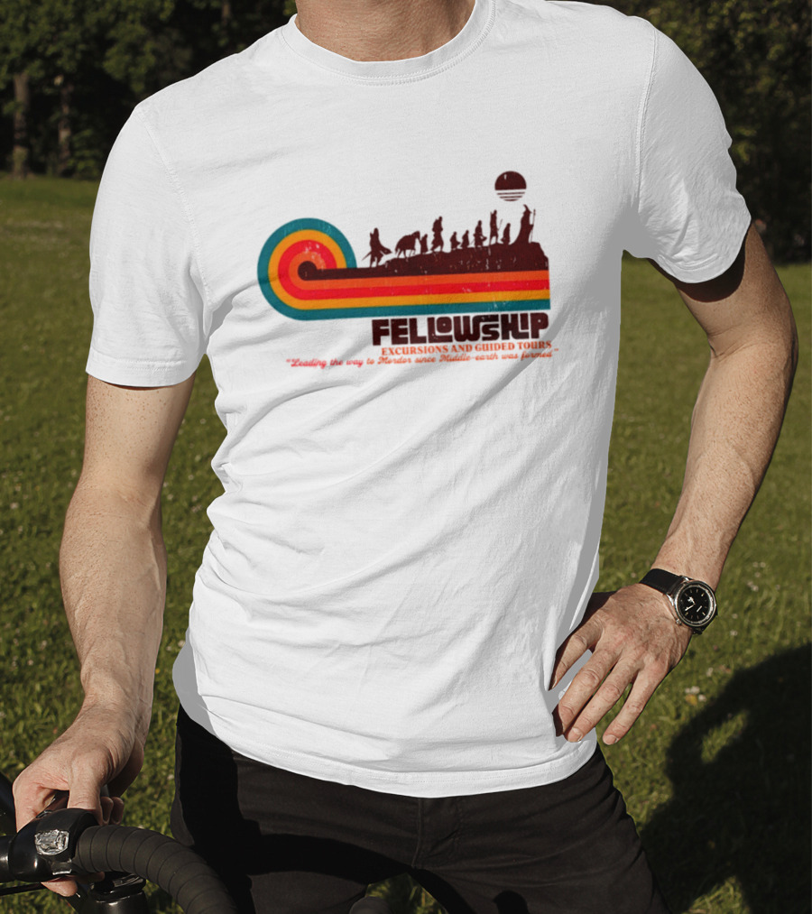 Fellowship Excursions And Guided Tours Leading The Way To Mordor T-Shirt