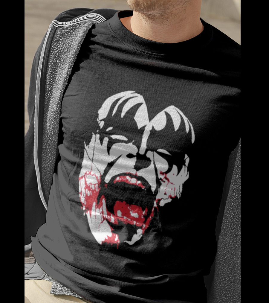 Kiss Halloween 2026 Bloody Demon Face T-Shirt