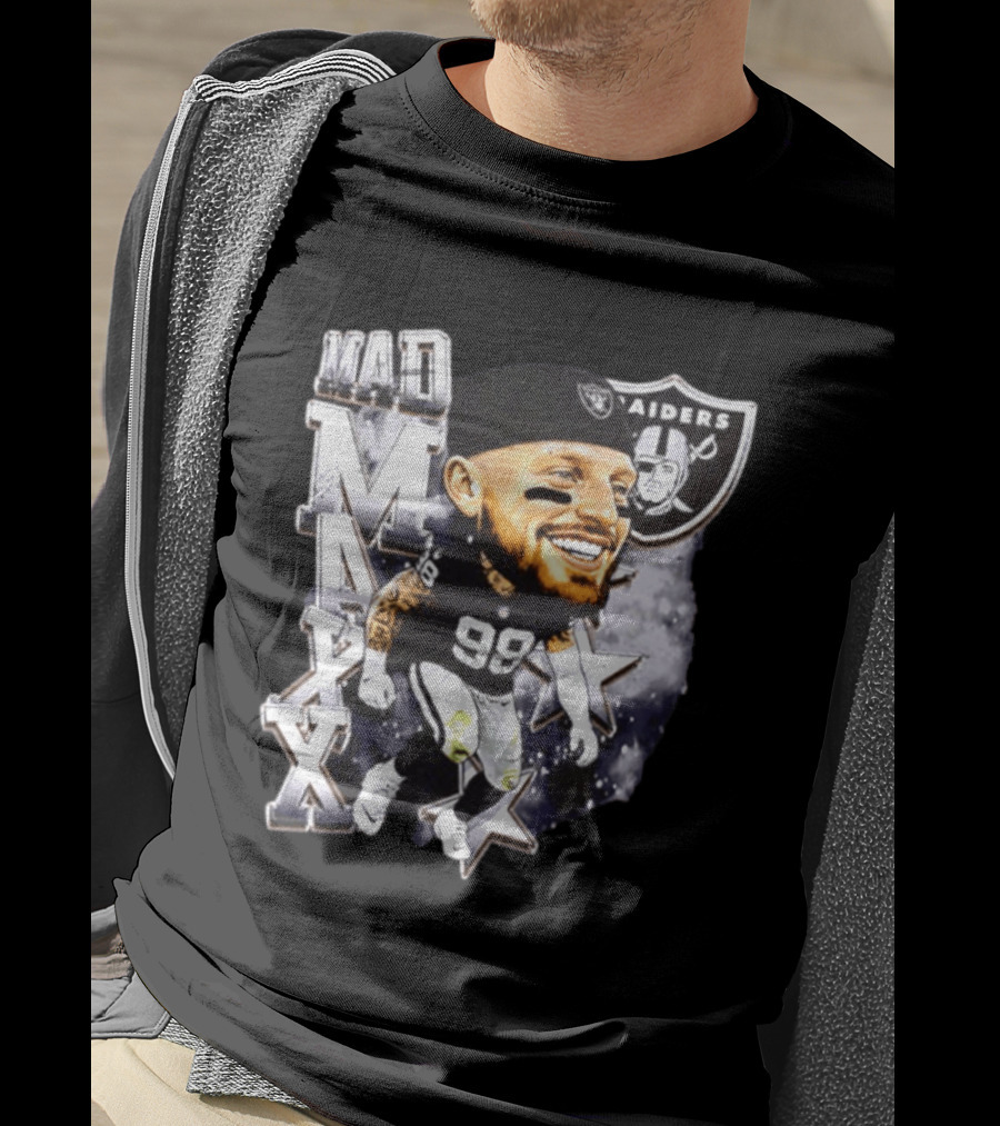Mad Maxx 98 Raiders Football Player Swag Head T-Shirt