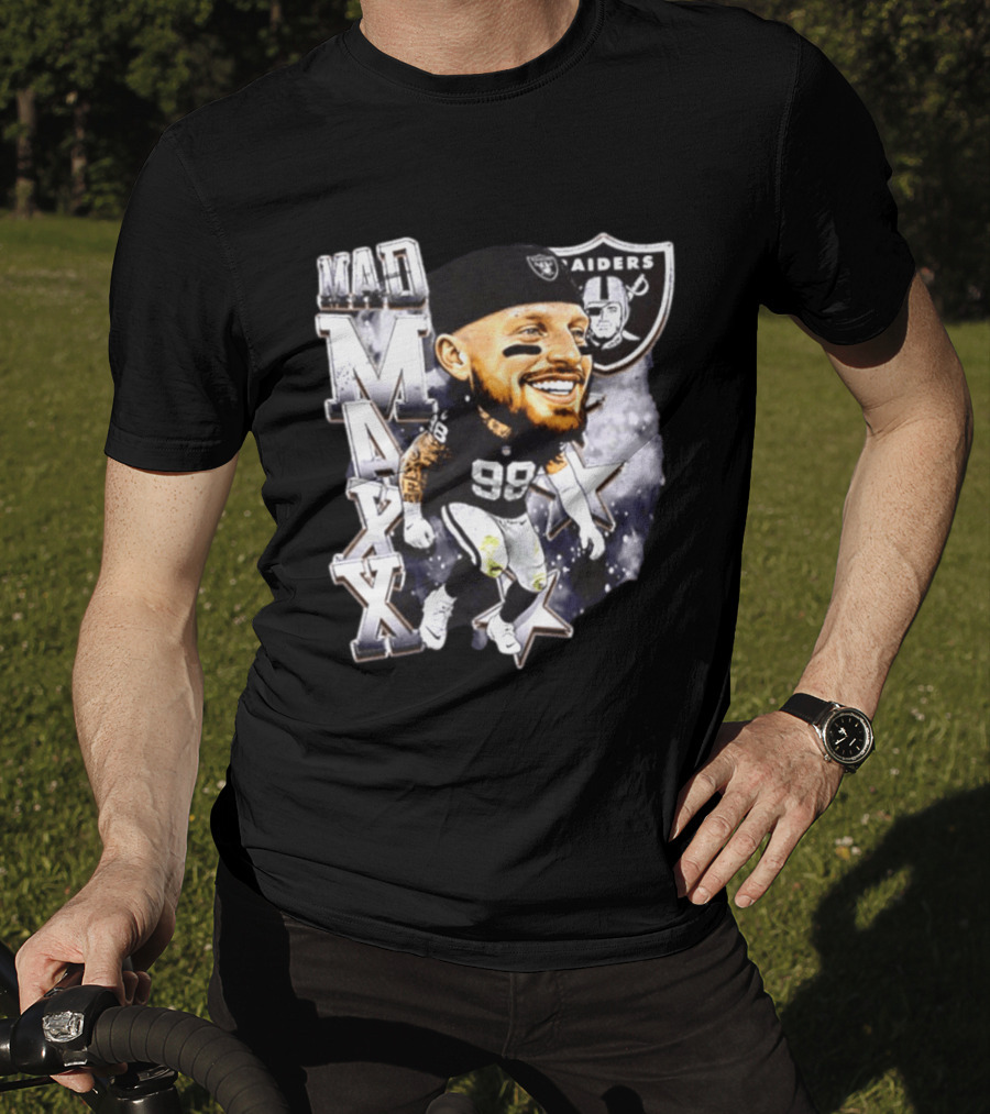 Mad Maxx 98 Raiders Football Player Swag Head T-Shirt