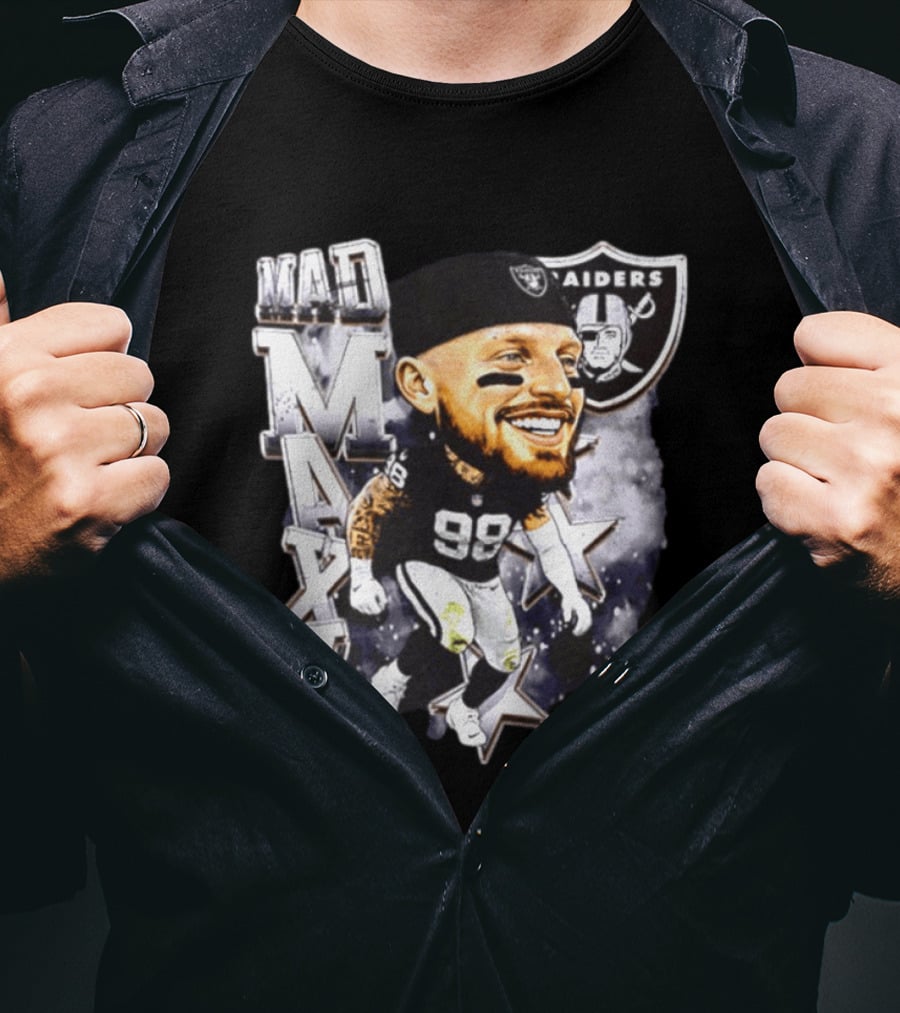 Mad Maxx 98 Raiders Football Player Swag Head T-Shirt