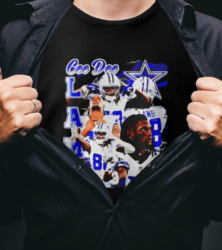 CeeDee Lamb Dallas Cowboys Collage LAMB 88 T-Shirt