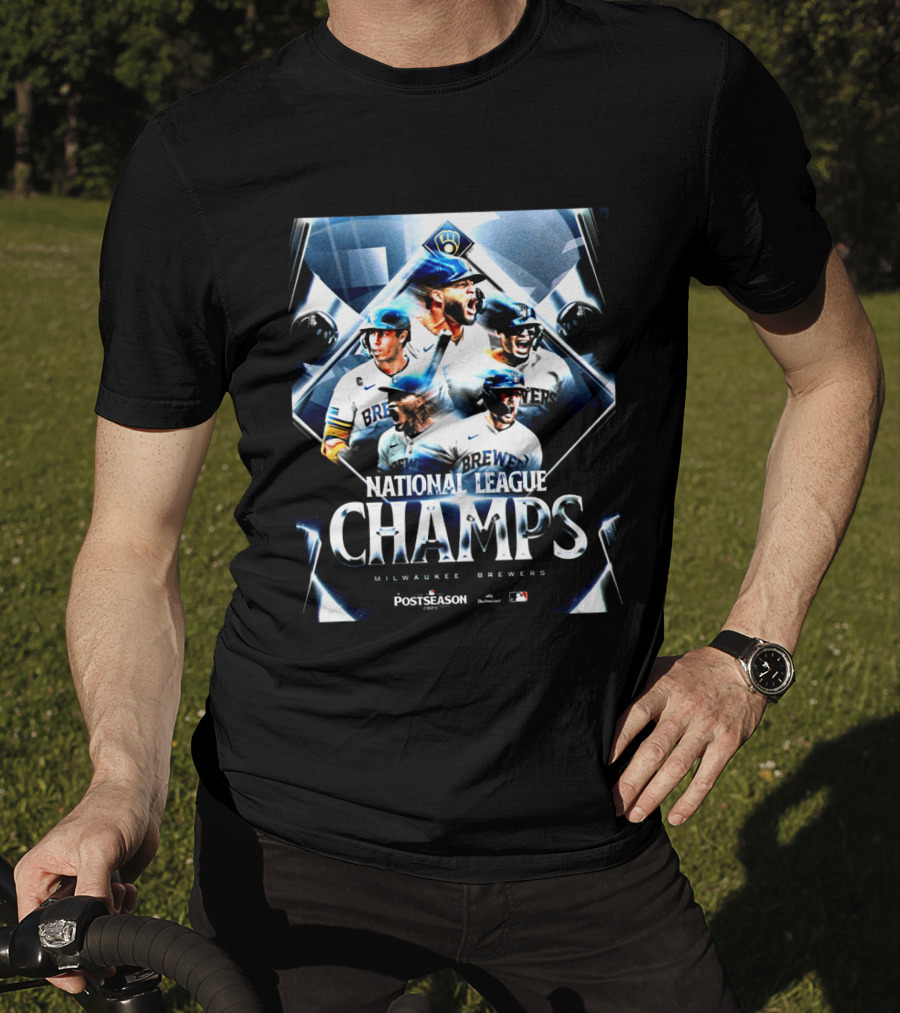 Milwaukee Brewers National League Champs Postseason MLB Victory T-Shirt